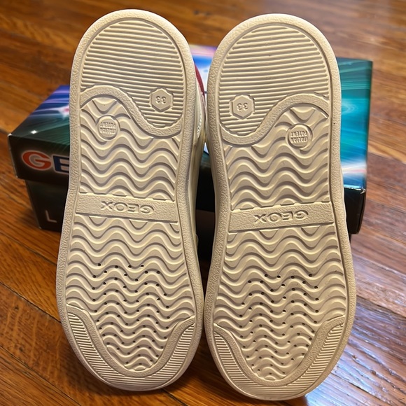 GEOX DjRock high top light up shoes girls size 2 - Picture 4 of 6